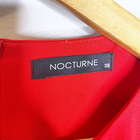 Nocturne Red Mini Shift Dress EU 38 - Picture 6 of 8